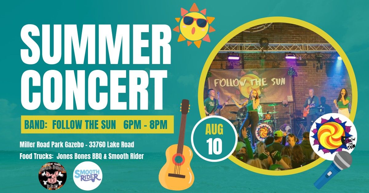 Avon Lake Summer Concert Series - Follow the Sun