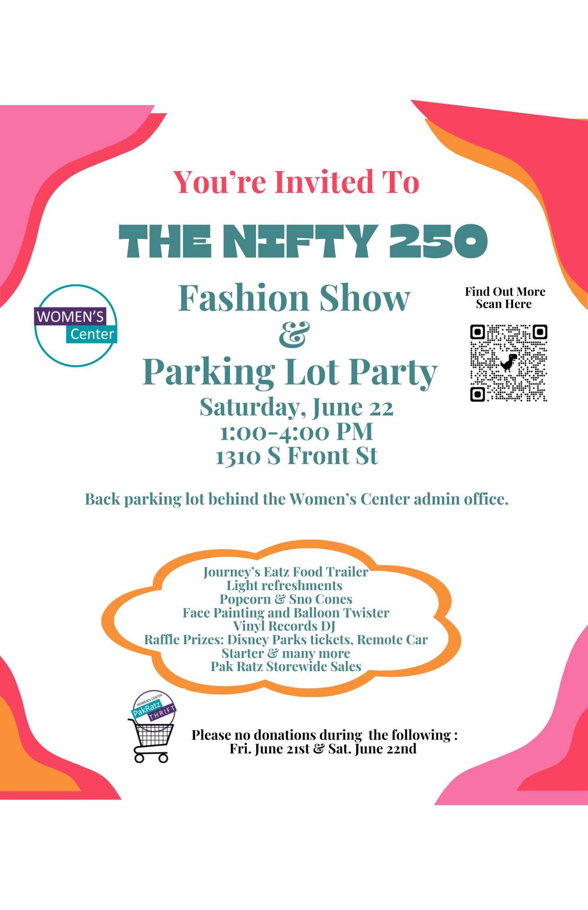 The Nifty 250 Fashion Show and Parking Lot Party