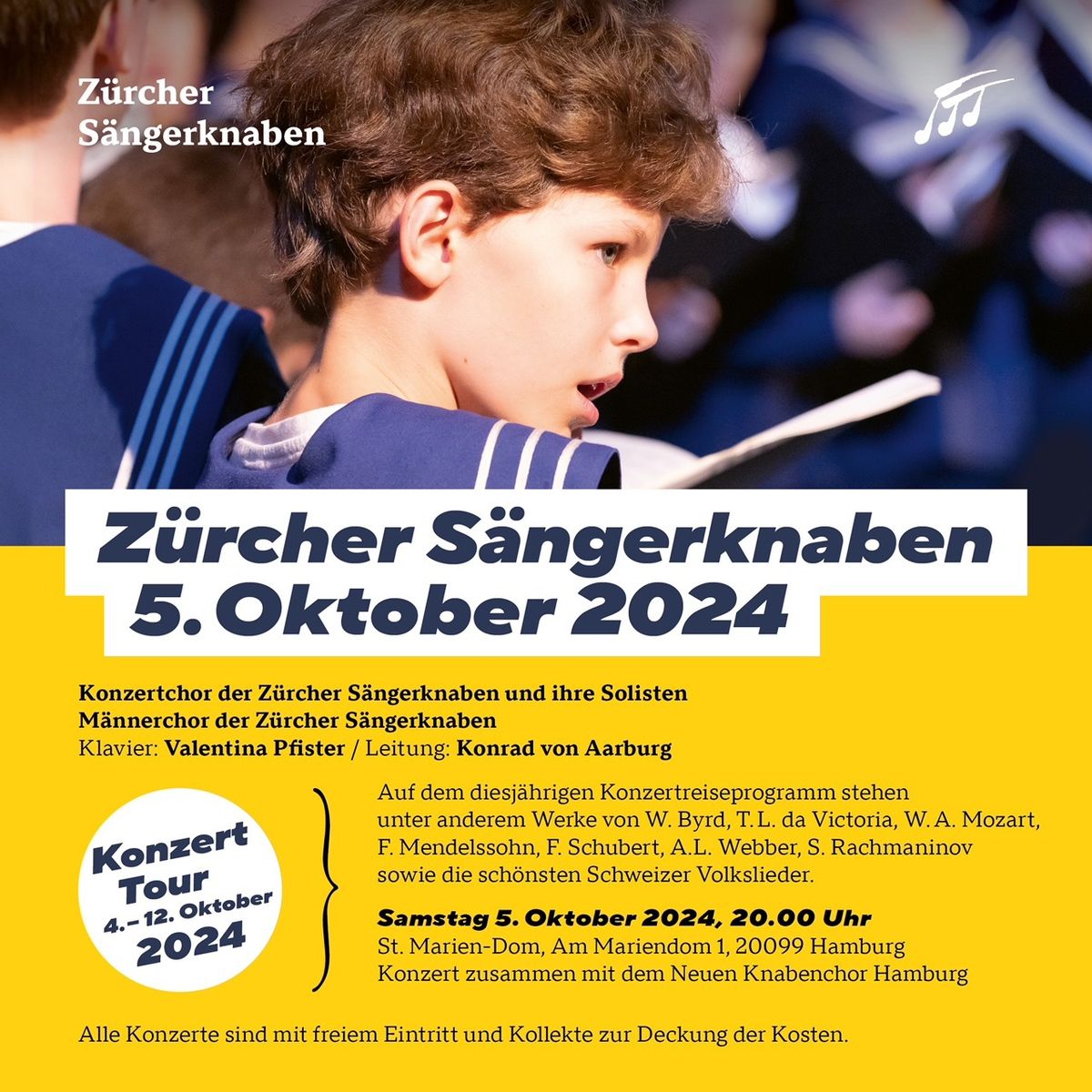 Z\u00fcrcher S\u00e4ngerknaben meets Neuer Knabenchor Hamburg