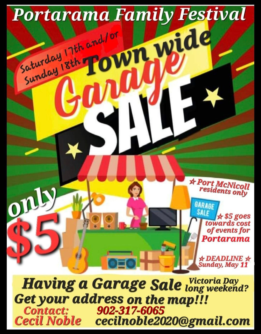 TOWN-WIDE GARAGE SALE Portarama