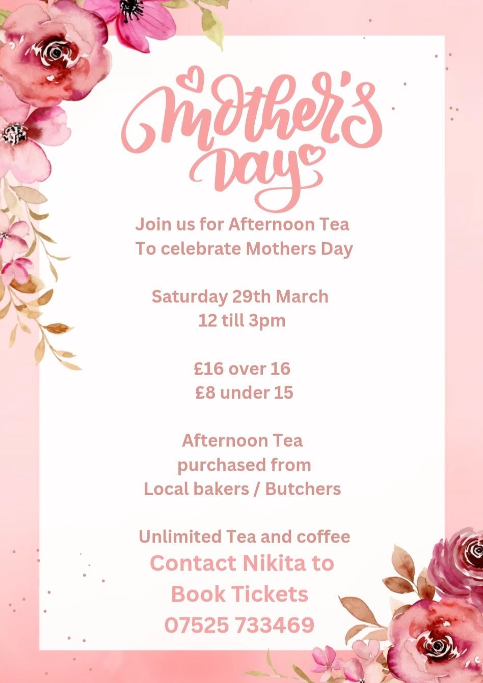 Mothers Day Afternoon Tea 