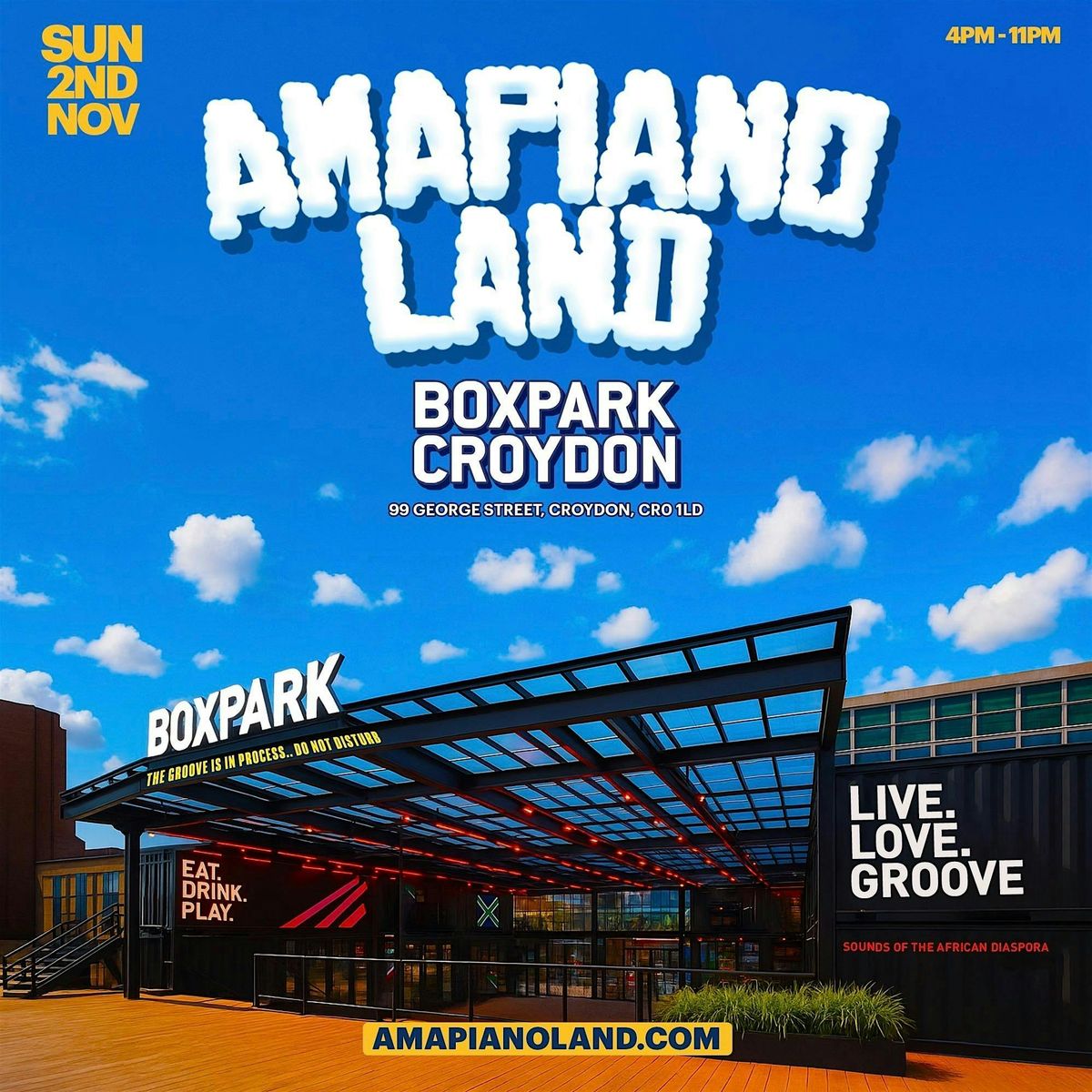 AMAPIANOLAND - London's Biggest Amapiano &amp; Afrobeats Day Experience