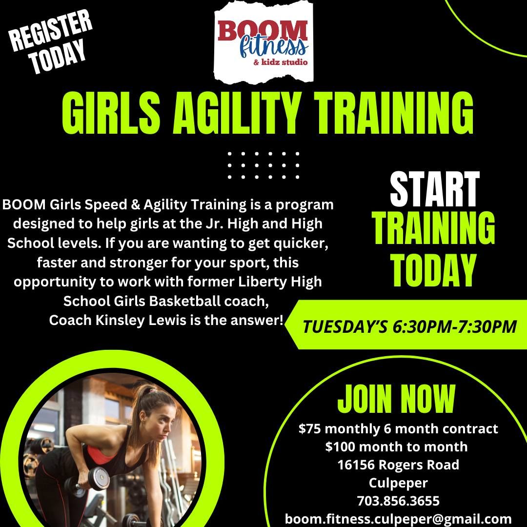 BOOM Kidz Girl's Agility Training 