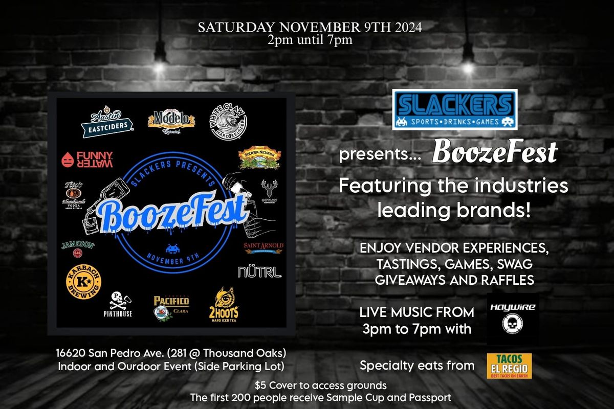 Slackers presents Boozefest