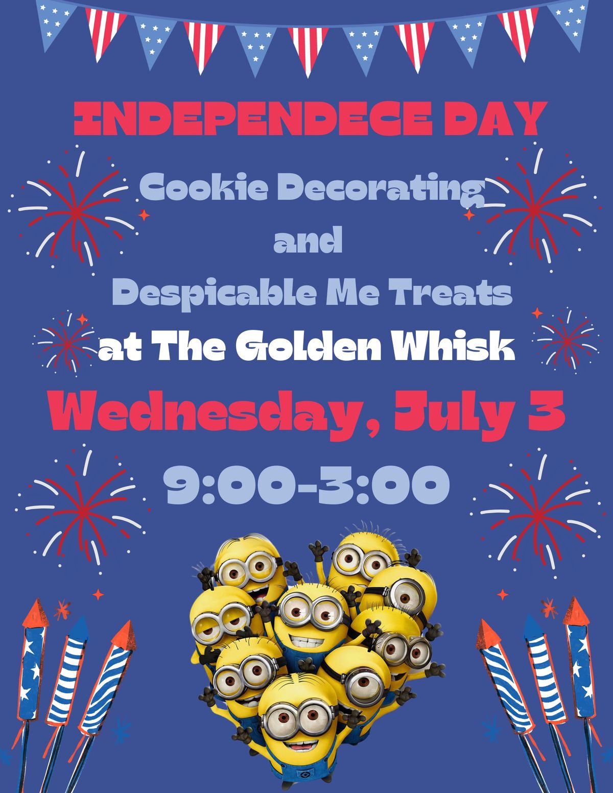 Independence Day cookie decorating and  Despicable Me Day