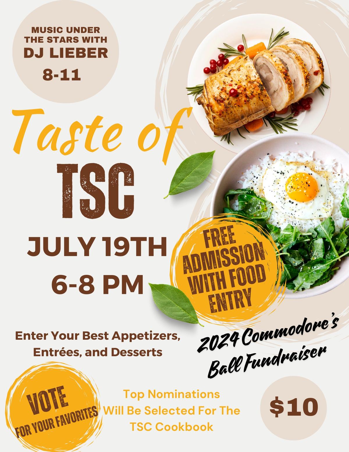 Taste of TSC Cookbook Potluck (Not open to Public)