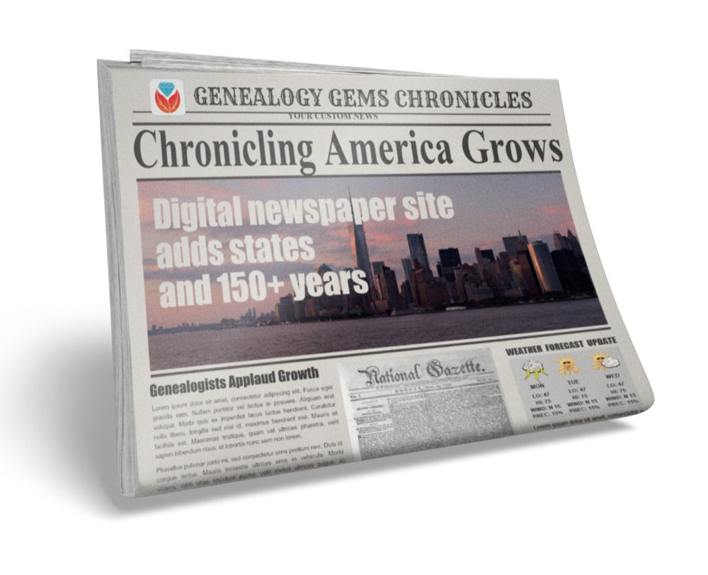 Using Digital Newspapers to Add to your Family History Story