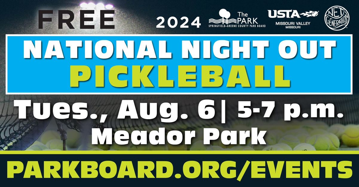 National Night Out 2024 ??? Pickleball