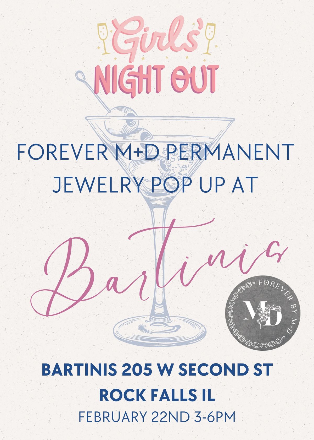 Girls night- Permanent Jewelry at Bartini\u2019s 