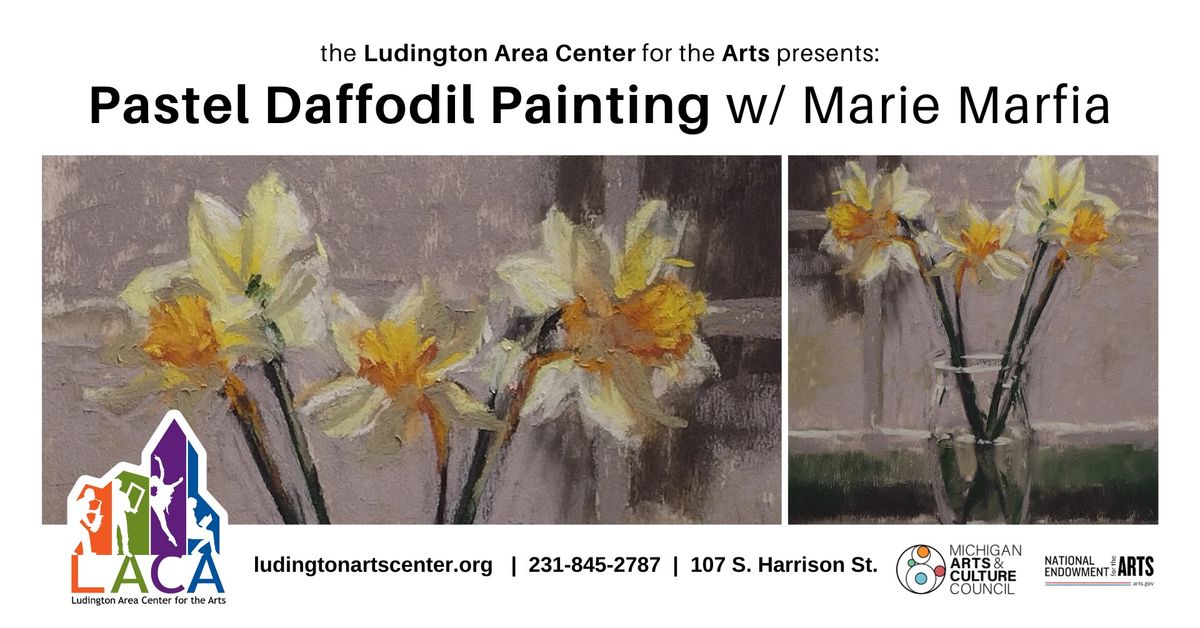 Pastel Daffodil Painting w\/ Marie Marfia