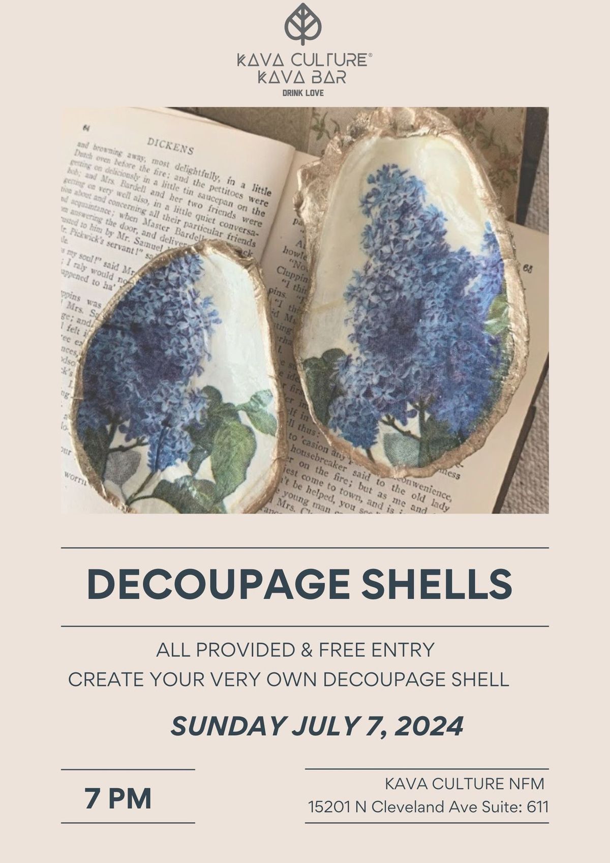 Decoupage Shells 