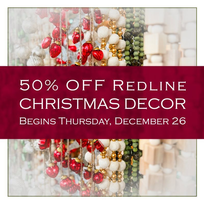 50% OFF Redline Christmas Decor