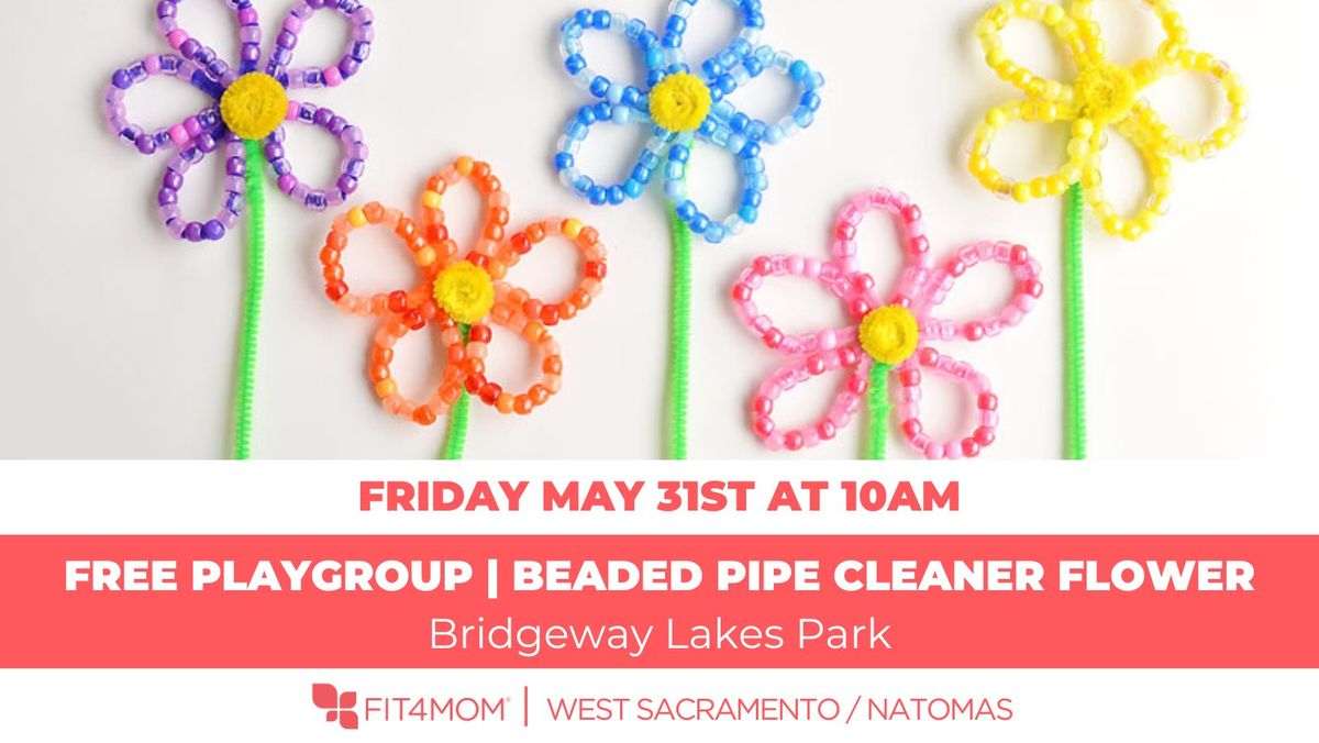 Free Playgroup | Beaded Pipe Cleaner Flower