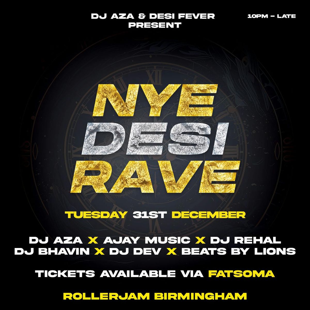 NYE Desi Rave - DJ Aza x Desi Fever