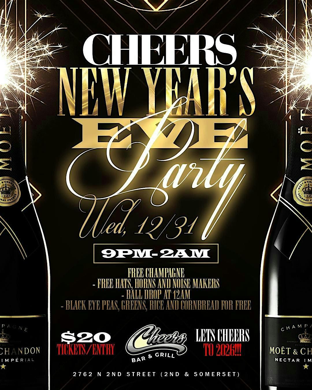 Cheers- New Year\u2019s Eve Party