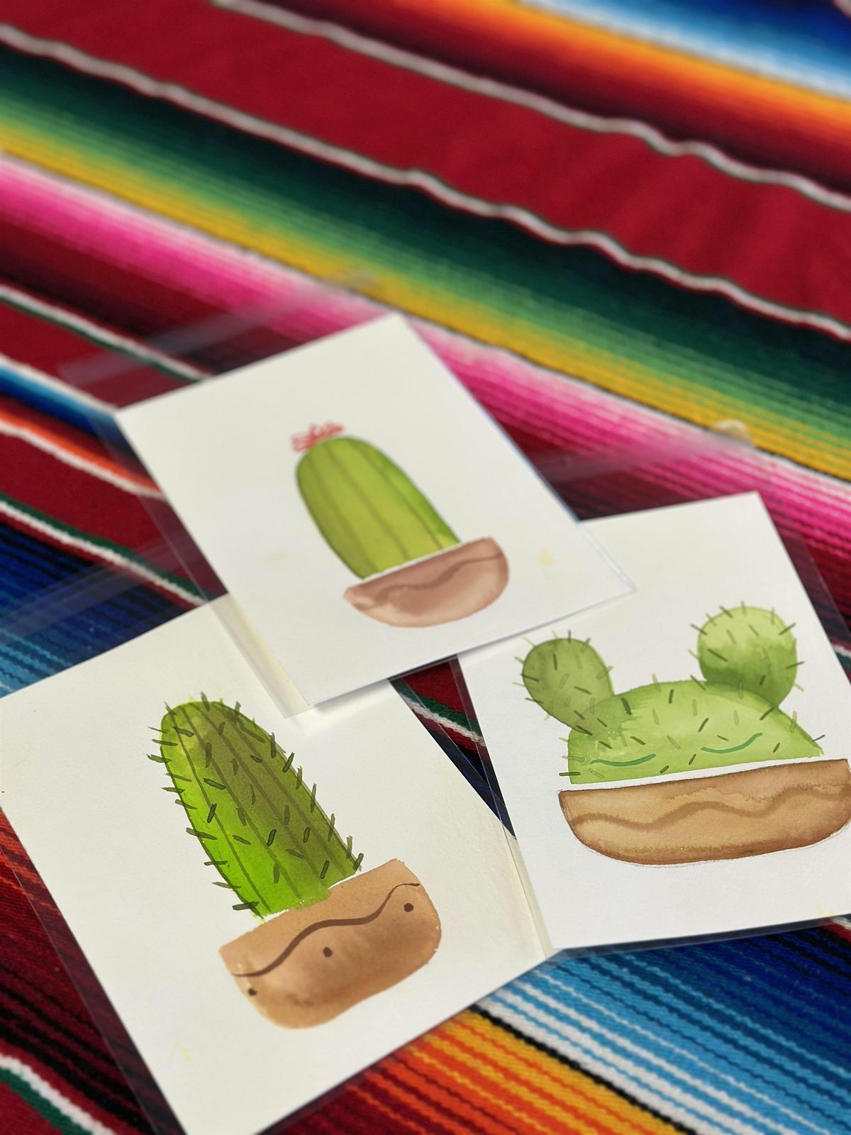 Cacti Watercolor Workshop