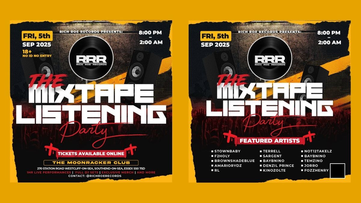 Rich Roe: The Mixtape Listening Party