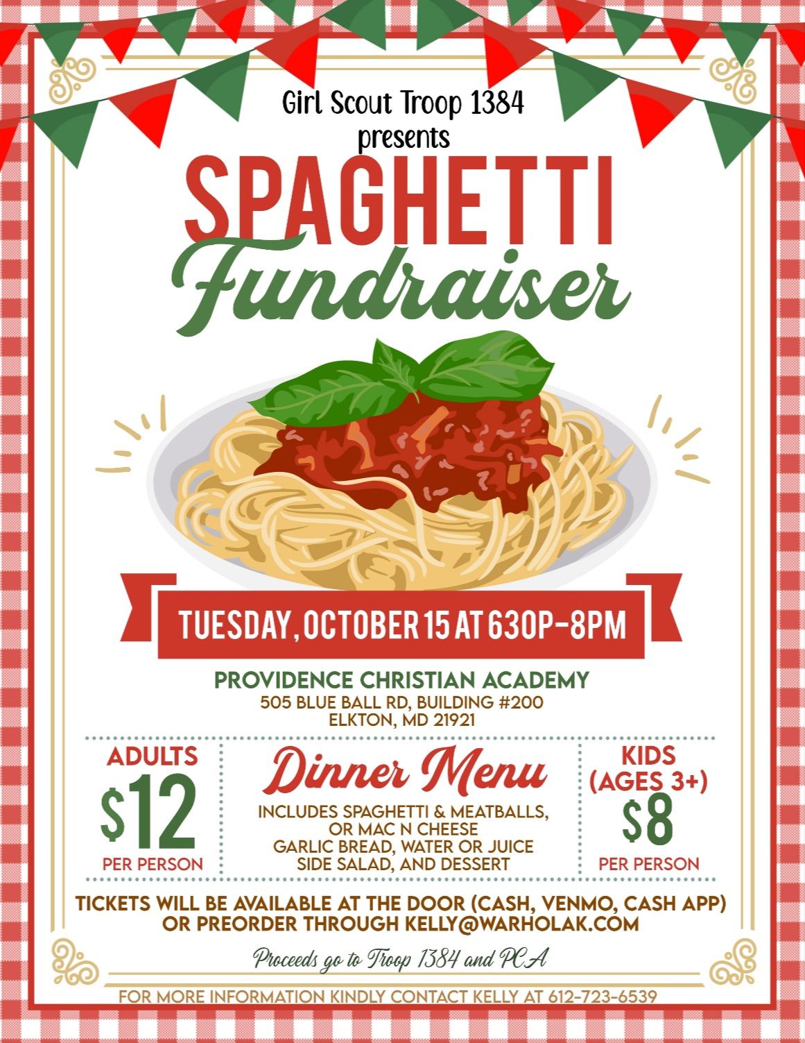 Spaghetti Fundraiser 