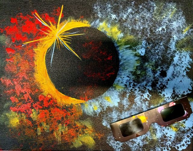 Eclipse 2024 Painting Party