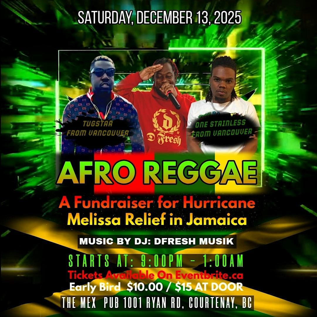 Afro Reggae  A Fundraiser  For Hurricane Melissa Relief In Jamaica