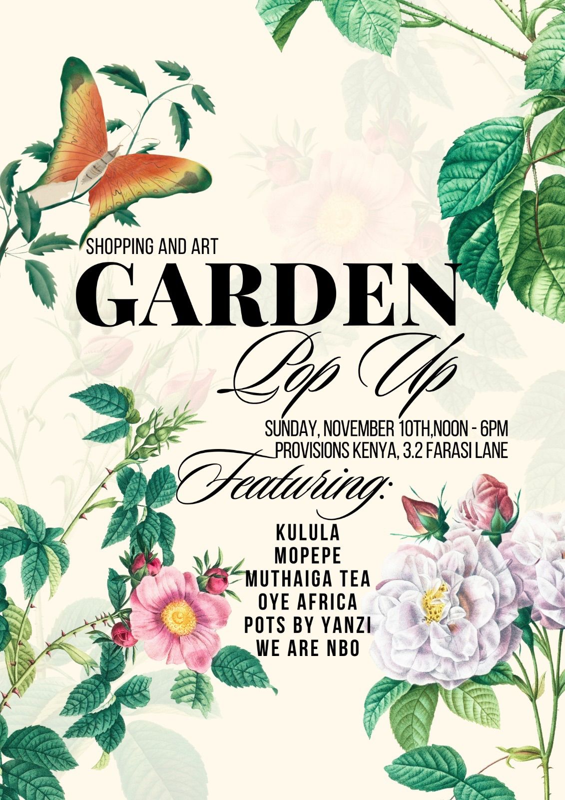 Garden Shopping PopUp