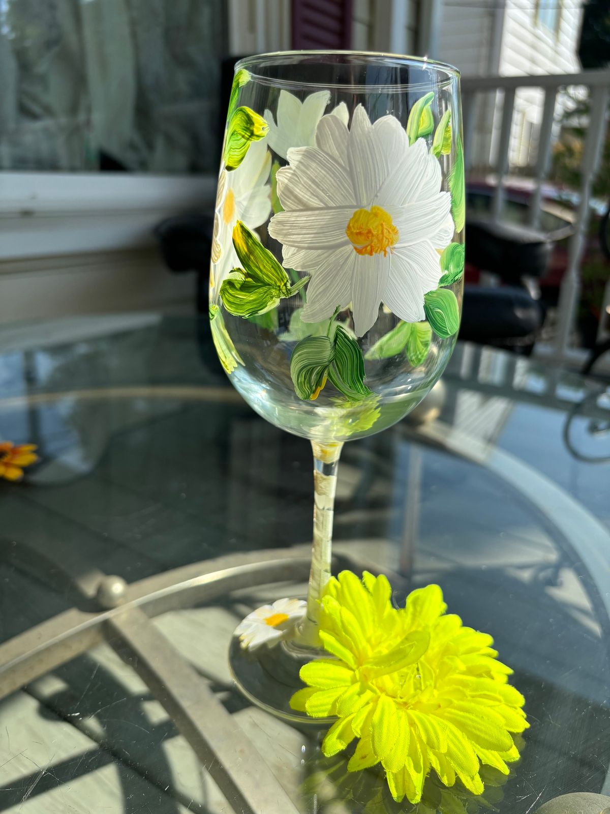 Wine glass painting 