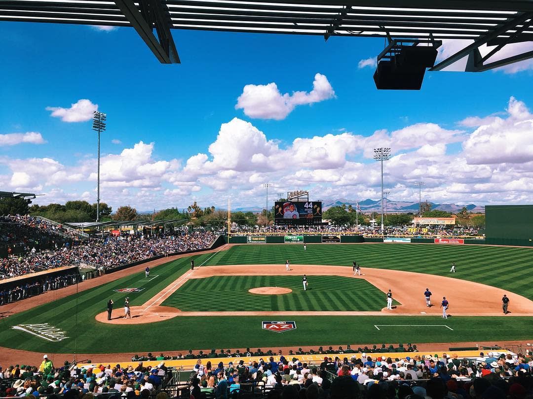 Spring Training - San Diego Padres at Athletics at Hohokam Stadium