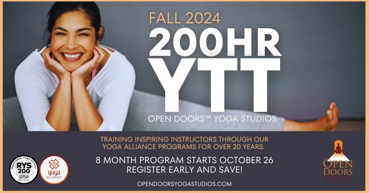 200 HR Yoga Teacher Training \/ Yoga Alliance Certification at Open Doors Yoga Studios Weymouth, MA