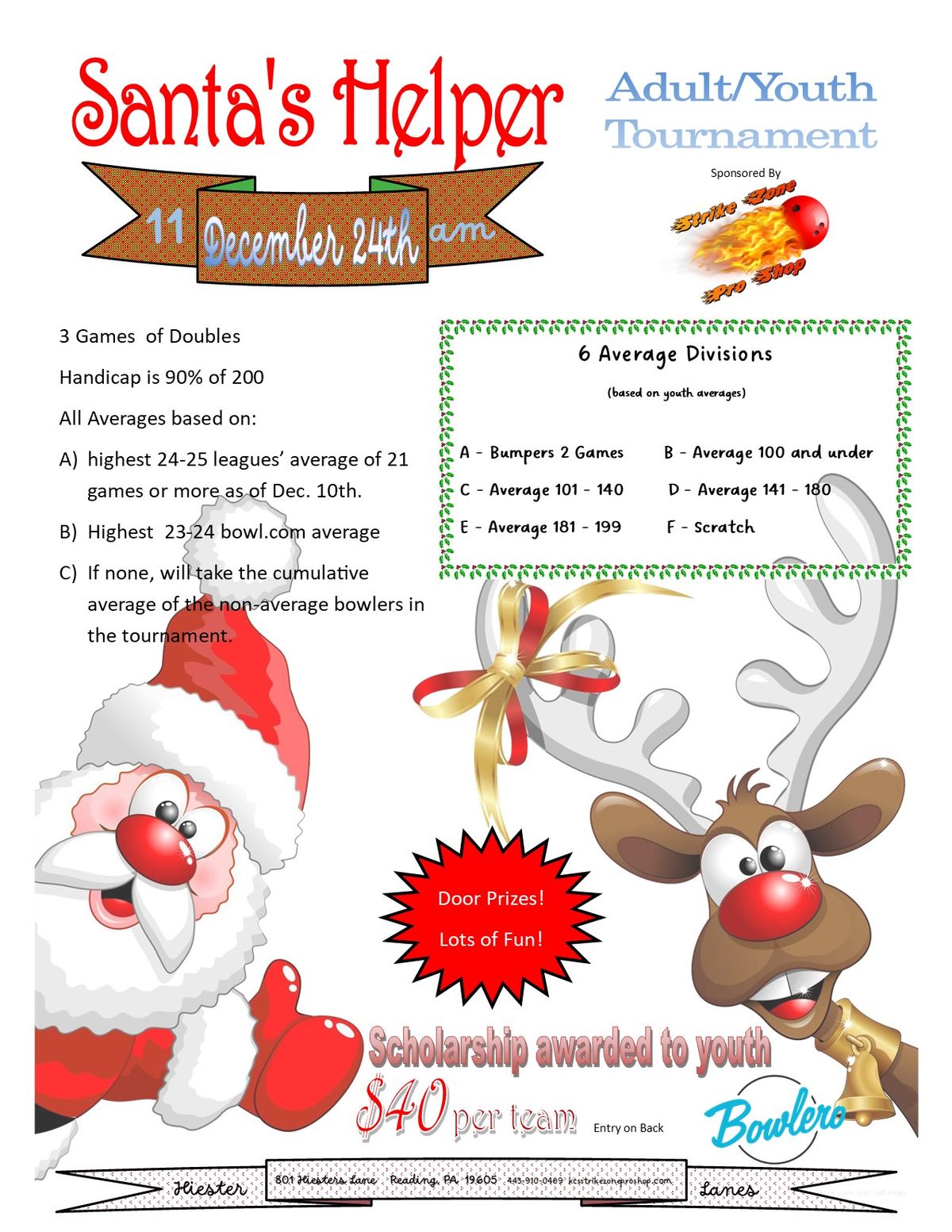 Santa's Helper Adult\/Youth Tournament