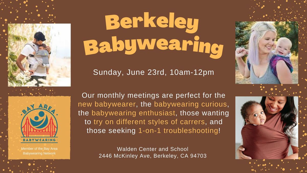 Berkeley June Babywearing Meetup