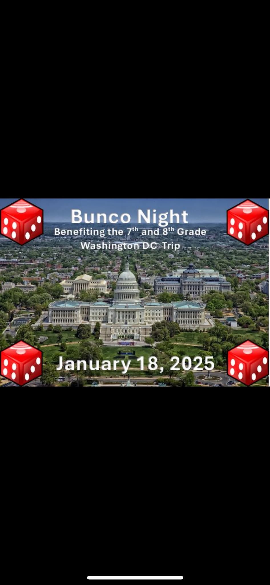 SPPA Bunco Night Benefiting the 7th and 8th Grade Washington DC Trip