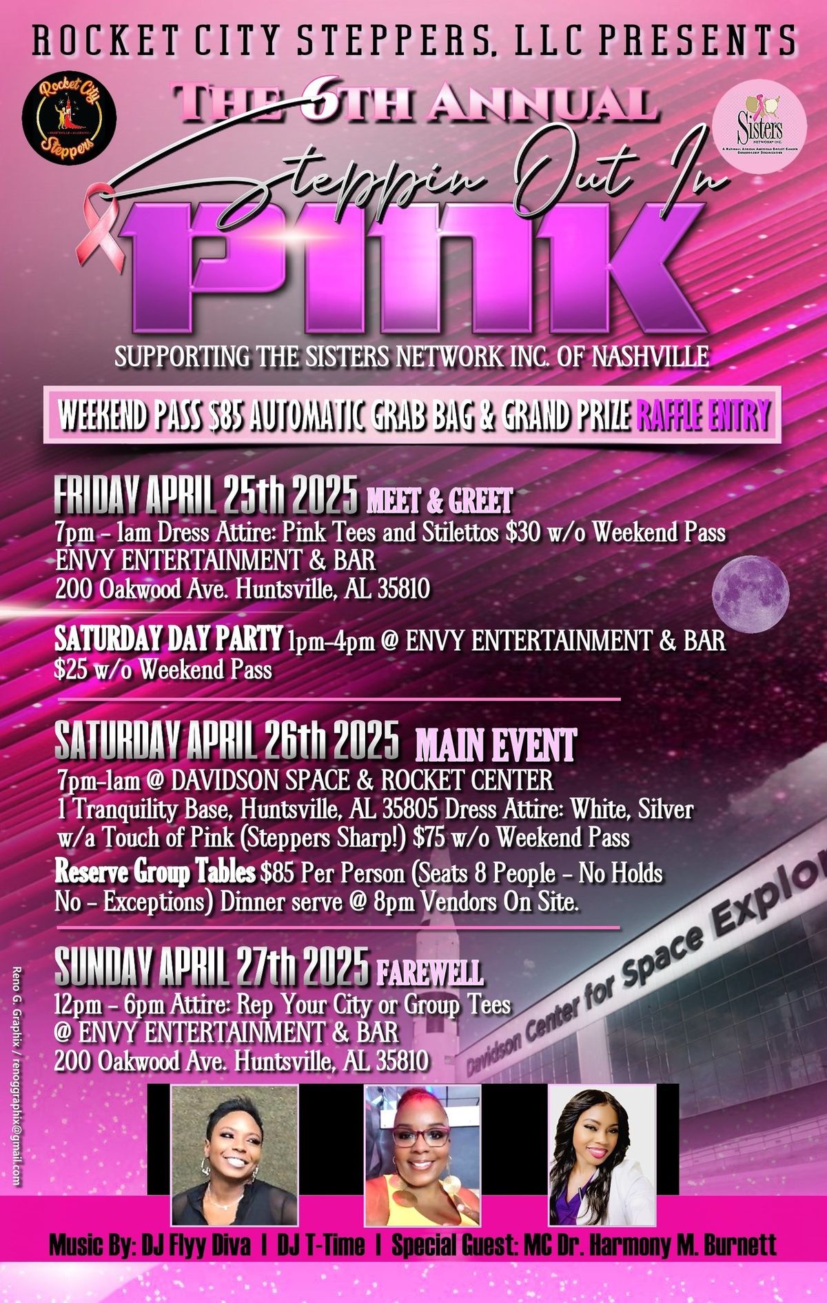 The 6th Annual Stepp\u2019n Out In Pink hosted by Rocket City Steppers