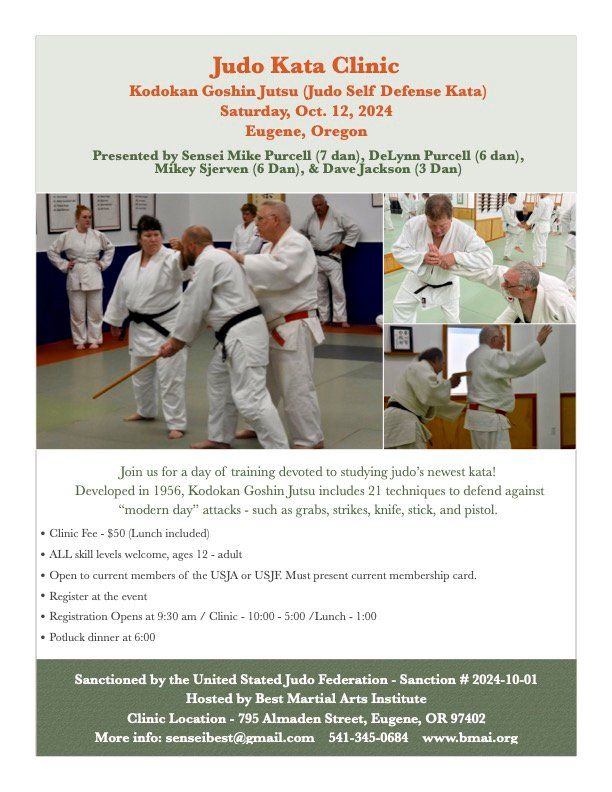 Kodokan Goshin-Jutsu Clinic with Sensei Mike Purcell