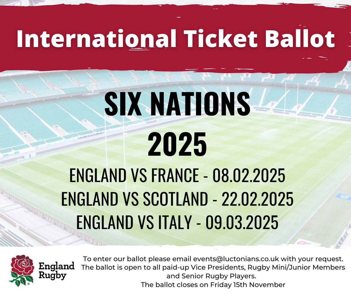 England v Italy - Six Nations 2025 Tickets