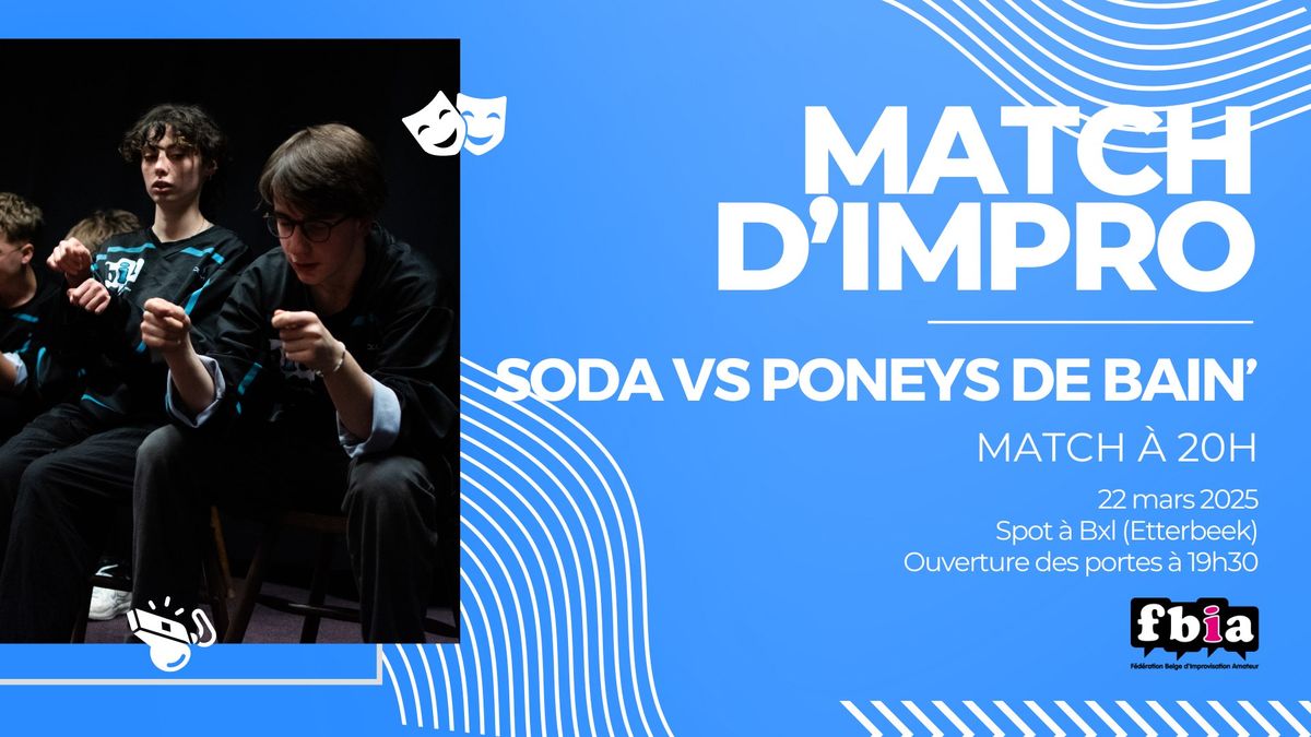 FBIA - MATCH SODA - SODA VS Poneys de Bain