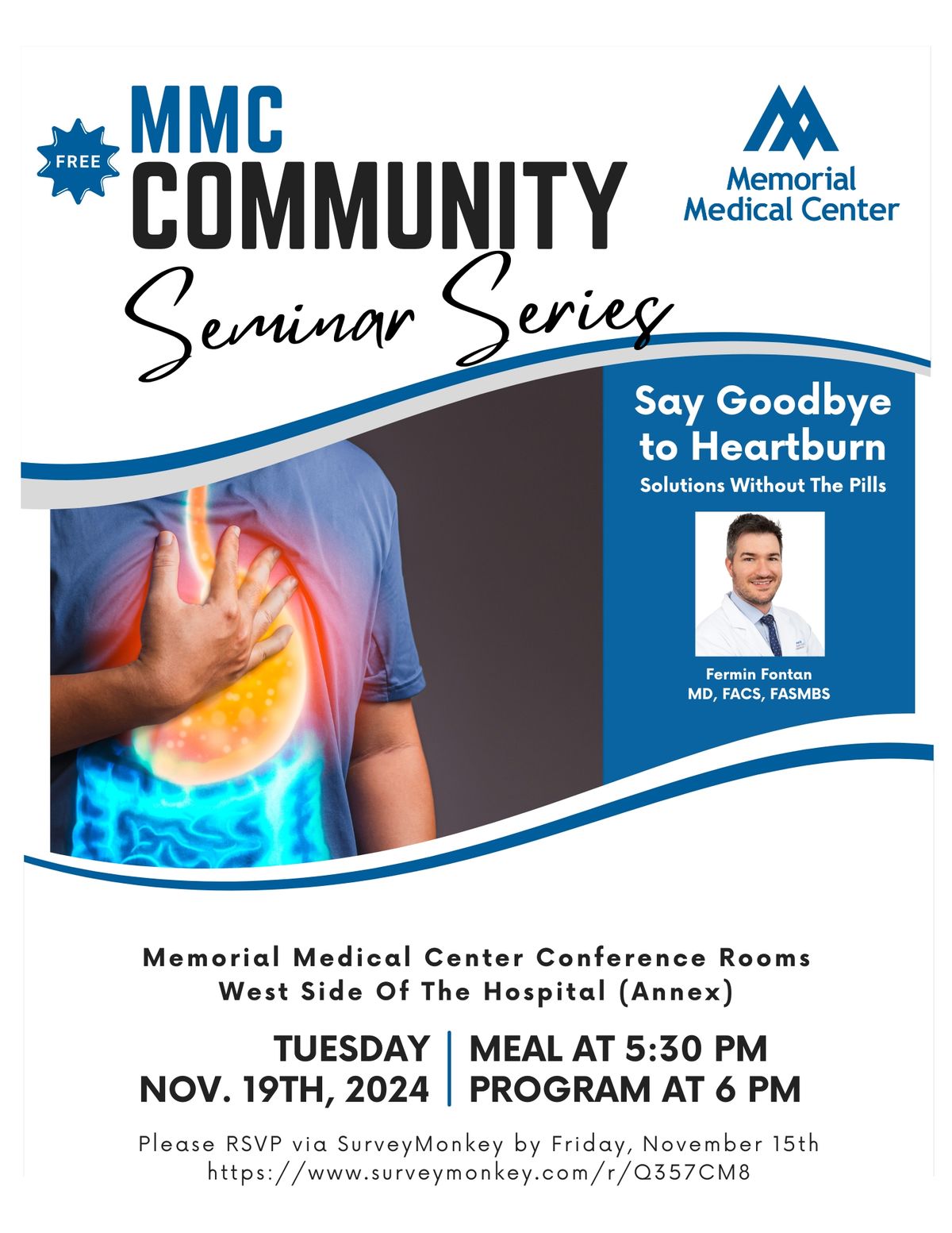 Community Seminar: Say Goodbye To Heartburn (Without The Pills)