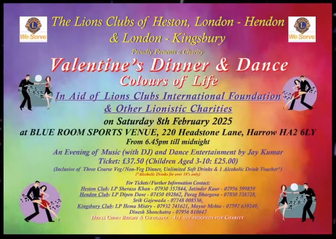 Valentine\u2019s Dinner & Dance - Colours of Life