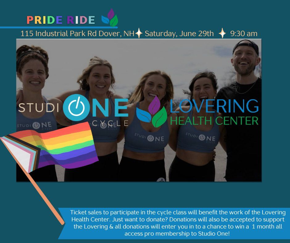 Studio One Cycle Fundraiser PRIDE Ride to benefit Lovering Health Center