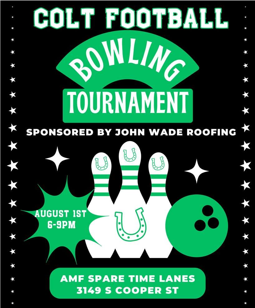 Colts Football Bowling Tournament Presented by John Wade Roofing 