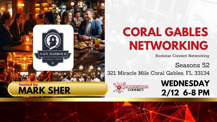 Free Coral Gables Rockstar Connect Networking Event (February)