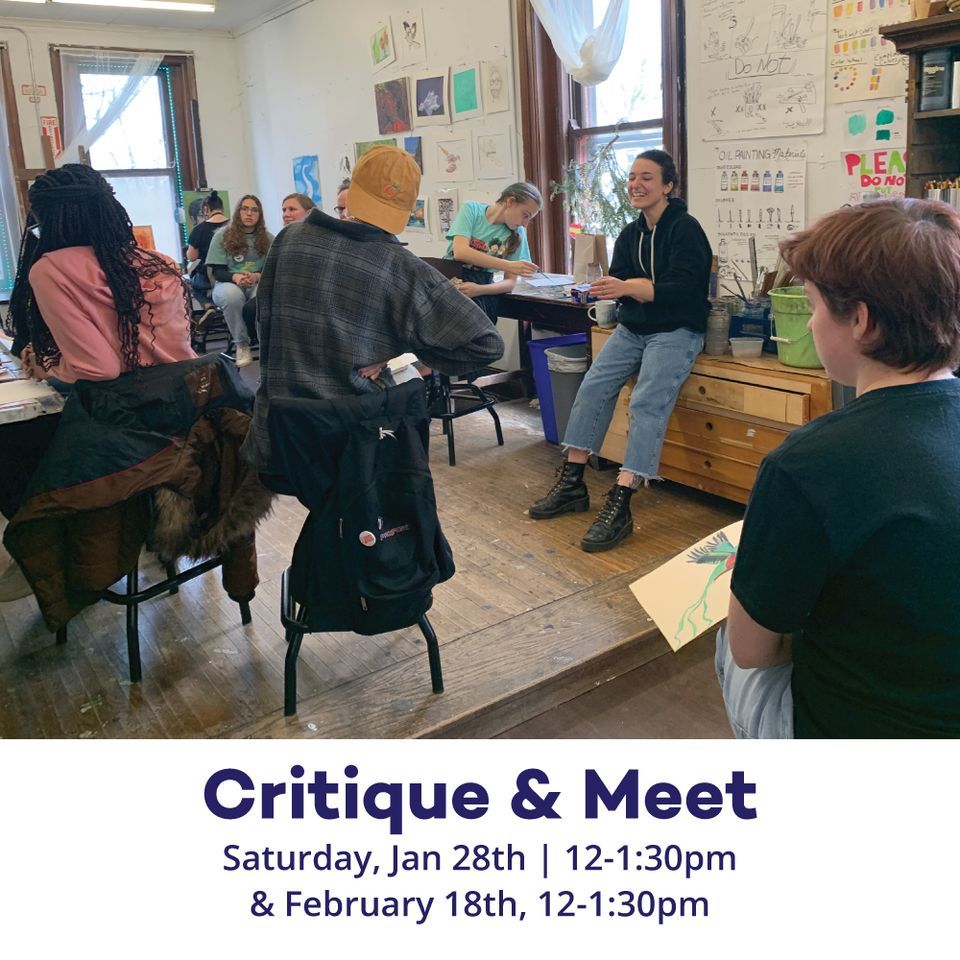 Critique & Meet, Locust Street Art, Buffalo, 18 February 2023