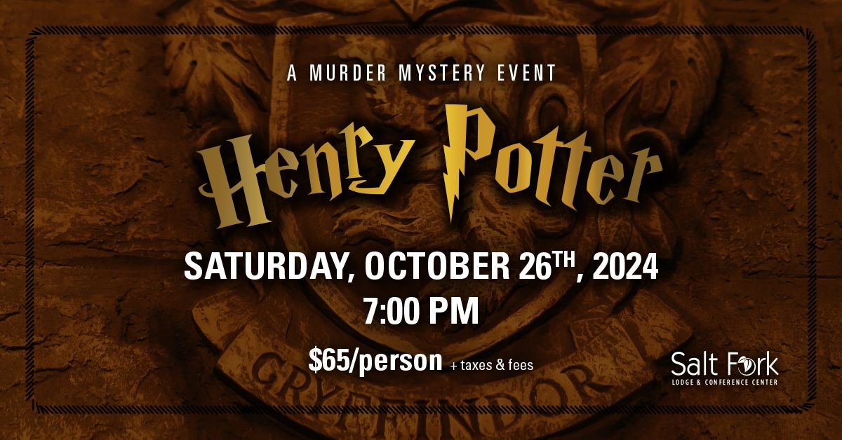 Murder Mystery Event | Henry Potter & The Vanishing