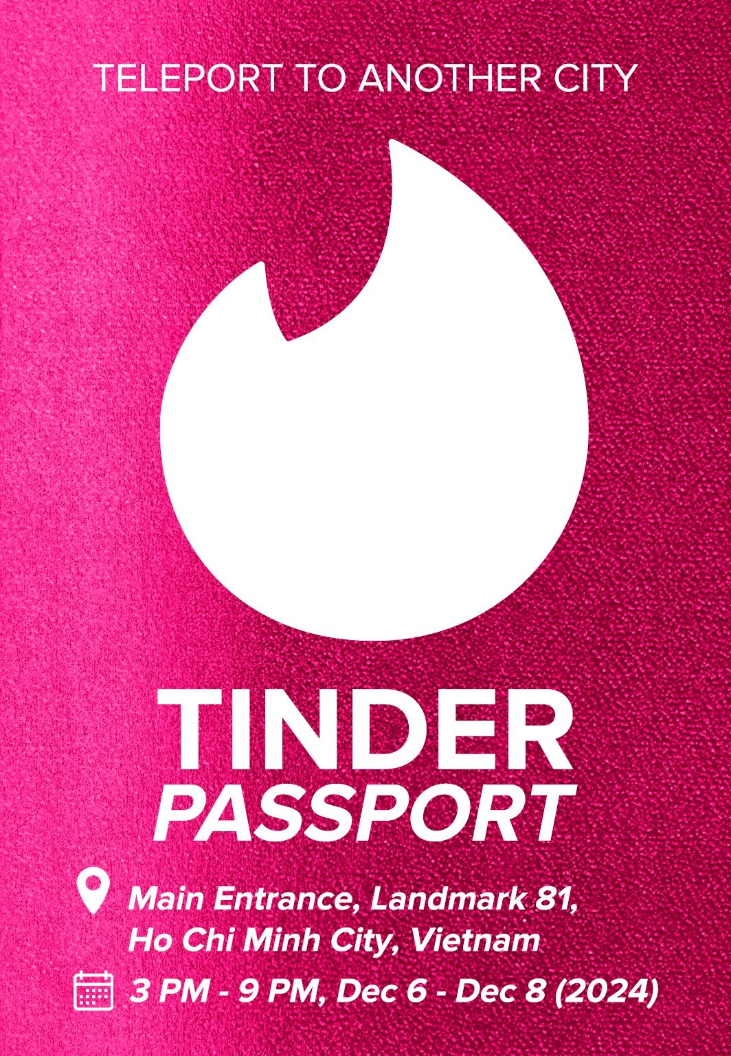 Tinder Passport: "Teleport" to another city