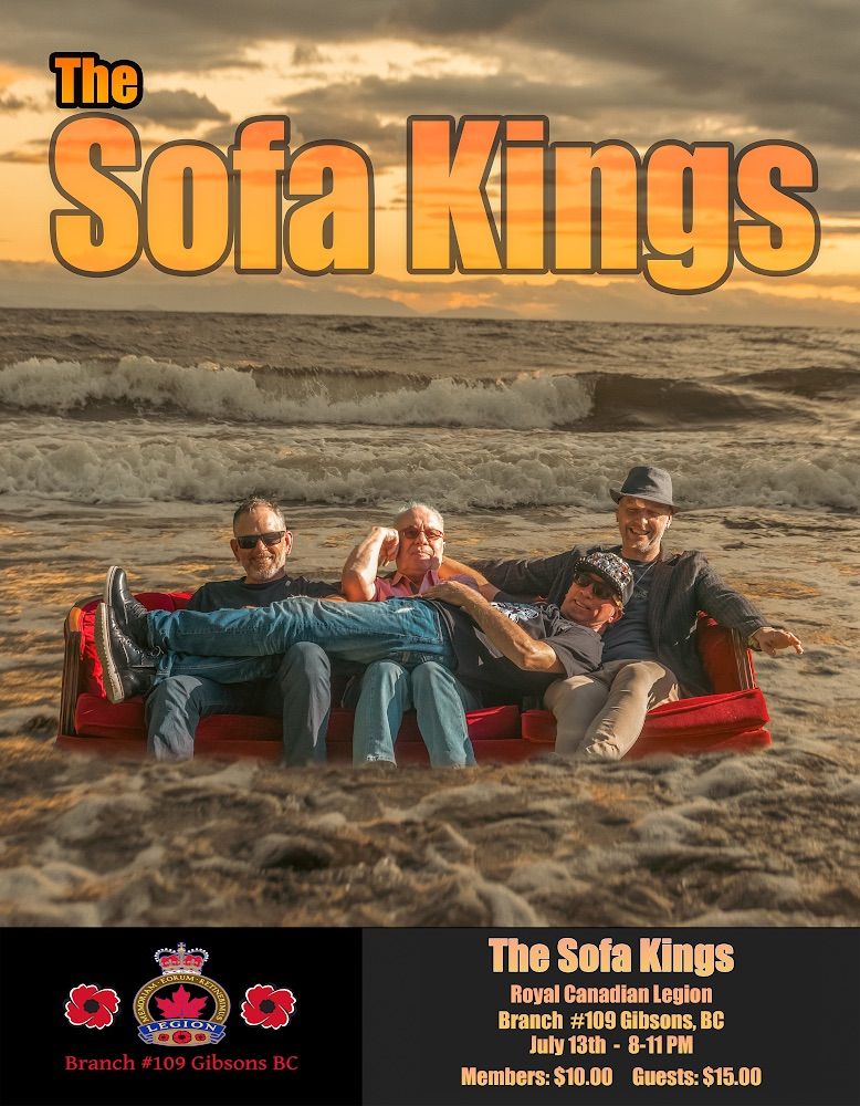 Return Of The Sofa Kings @ The Gibsons Legion