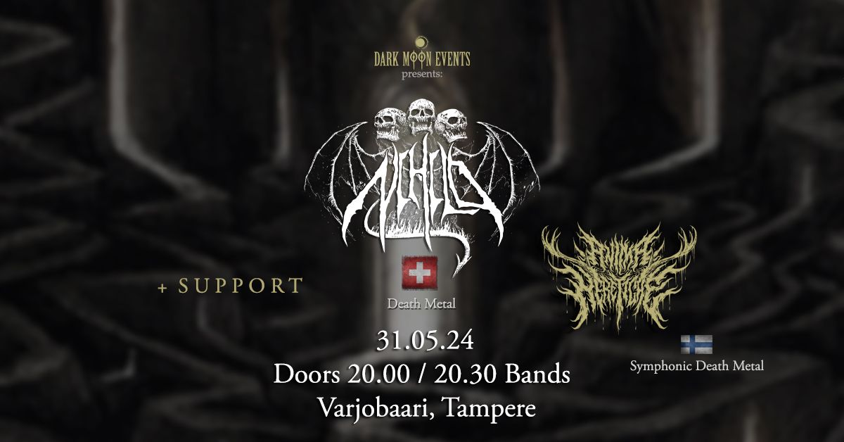 Chaos Over Finland Tour: Nihilo (SWI) \/\/ Anima Hereticae (FIN) + Ignis Eternum - Varjobaari, Tampere