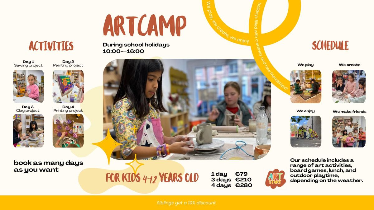 ArtCamp for kids in Haarlem April 2025