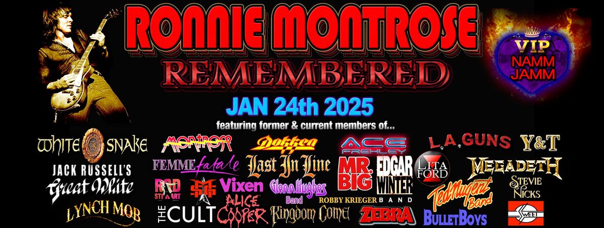 Ronnie Montrose Remembered VIP NAMM JAMM