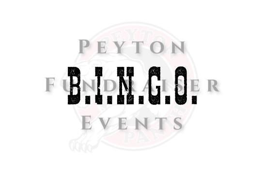 Peyton BINGO and Dinner Fundraiser