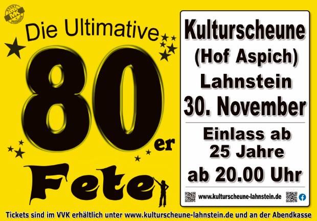 80er Fete "Das Original"