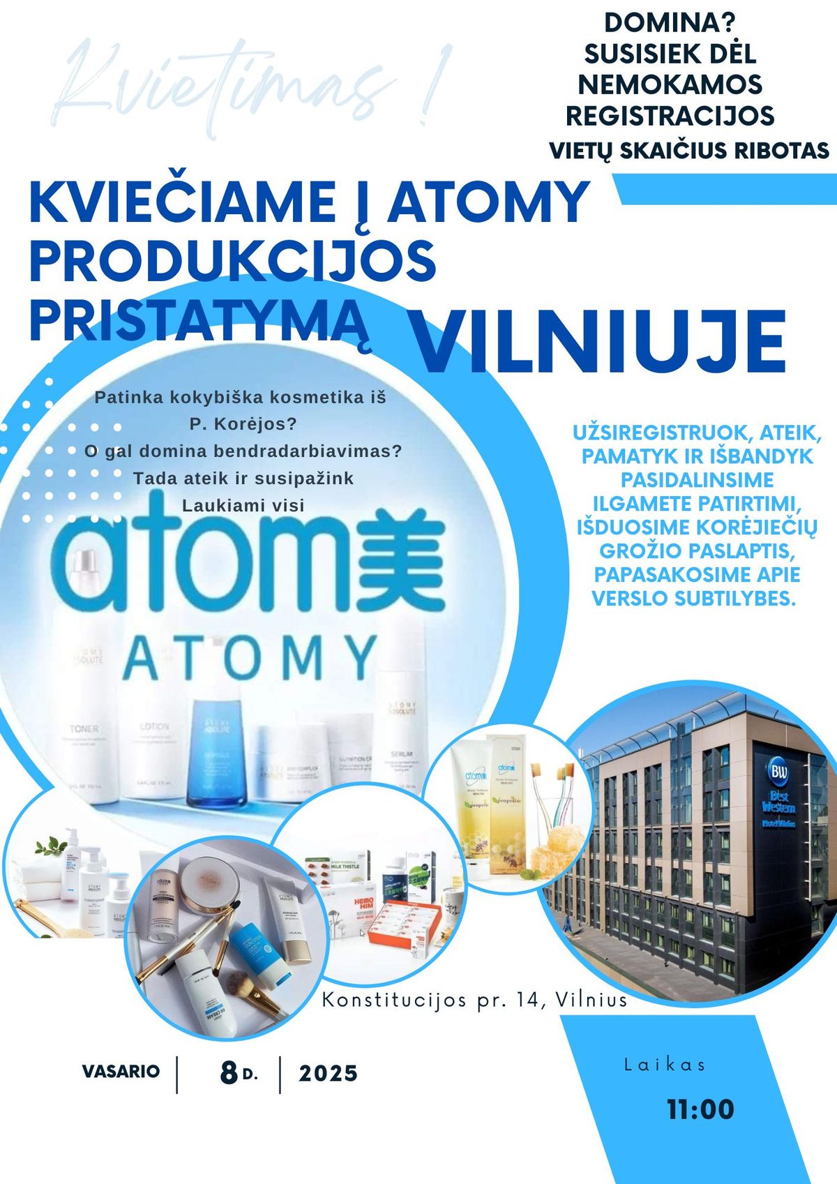 Atomy produkcijos prezentacija Vilniuje